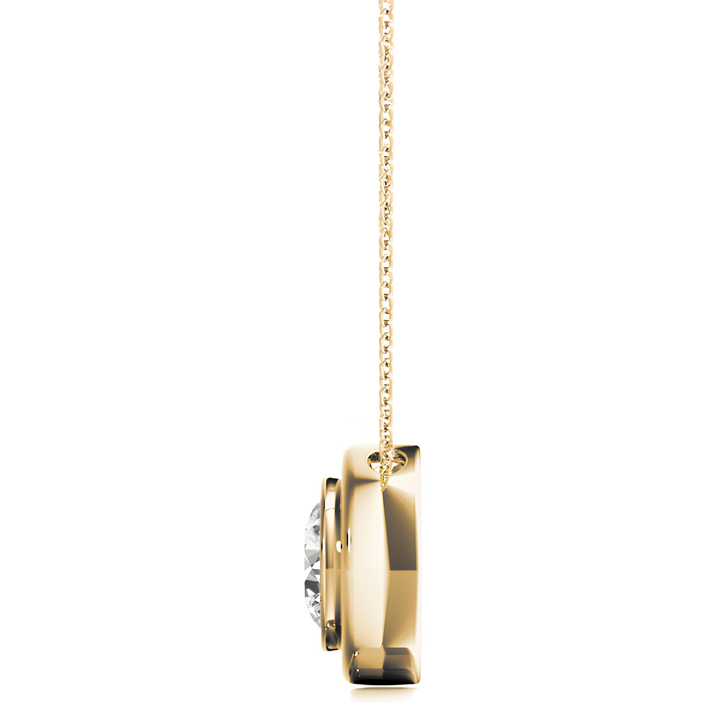 0.25 to 2.00 CTW Lab-Grown Round Diamond Pendant Necklace IGI Certified, 14K Gold Elegant Diamond Jewelry